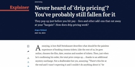 Never heard of ‘drip pricing’? You’ve probably still fallen for it
