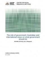 The role of government: Australian and international views on what government should do