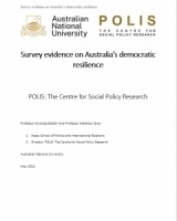 Survey evidence on Australia’s democratic resilience Survey evidence on Australia’s democratic resilience