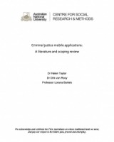 Criminal justice mobile applications: A literature and scoping review Criminal justice mobile applications: A literature and scoping review