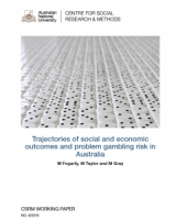 Trajectories of social and economic outcomes and problem gambling risk in Australia