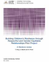 Building children’s resilience through respectful and gender equitable relationships pilot project
