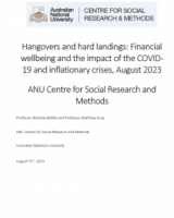 Hangovers and hard landings: Financial wellbeing and the impact of the COVID-19 and inflationary crises, August 2023